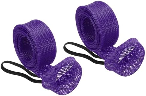 PATIKIL Rod Sock, Fishing Rod Sleeve Cover Braided Mesh Pole Protector Gloves Fishing Tools Pointed End for Spinning Fishing Rod Fly Rod Ice Rod Casting Rod by PATIKIL