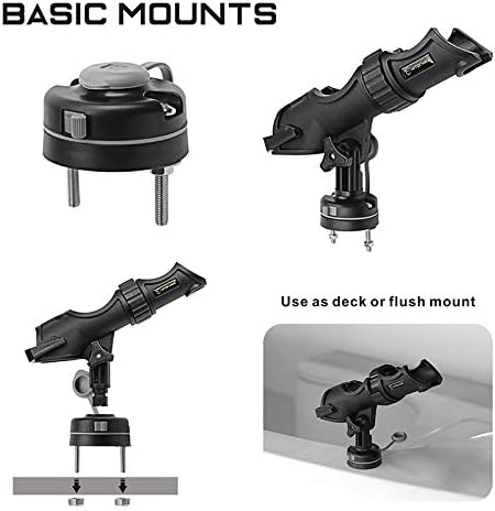 HITORHIKE Fishing Rod Holder Universal Fit Kit Allows for 360-degree Adjustment Kayak Fishing Boat Powerlock Rod Holder - Image 3