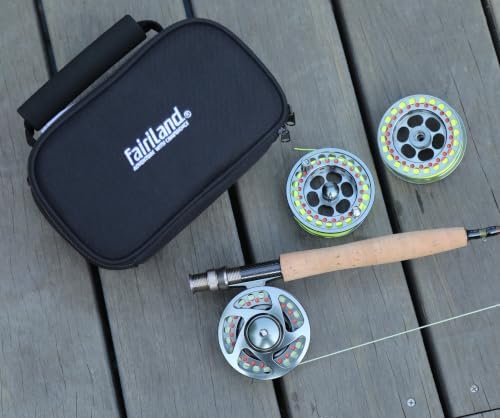 TURMAX MK2 Fly Fishing Reel Combo, CNC Aluminum Large Arbor Fly Reel with 2 Extra Spools and Storage Case, Sealed Carbon Drag, Left/Right Retrieve, 5/6 and 7/8 Line Weight Options - Image 5