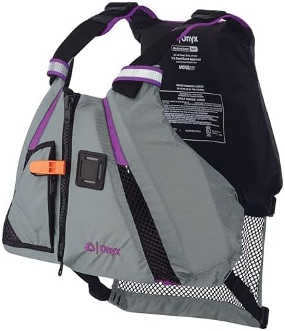 Onyx U.S. Coast Guard and Transport Canada Approved MoveVent Dynamic Paddle Vest for Adults for Kayaking, Canoeing, Stand Up Paddleboarding by Onyx