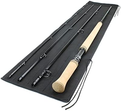 Wild Water Fly Fishing AX Series Fly Rod | IM8 Graphite Blank | 3/4/5/6/7/8/9/10/12 wt Rods | 5’6”/7/8/9/10/11 ft | Lightweight Pole Medium Fast Action by WildWater