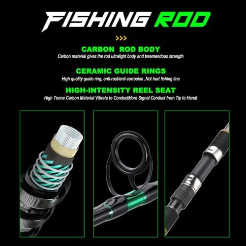 Sougayilang 3 Piece Surf Fishing Rod Combo Medium/Heavy Travel Spinning Rod with 4000/5000 Size Reel Baitfeeder Combo(9'/10'/11'12') - Image 6