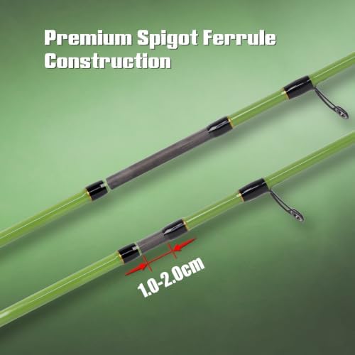 Fiblink Travel Fishing Rod,Spinning Rod & Casting Rod 5'6"/6'/6'6"/7'/7'6" - Image 3