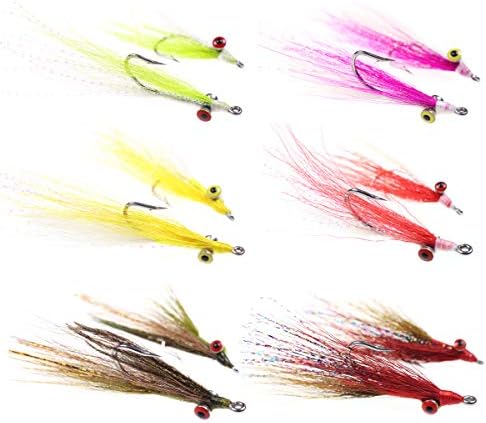 wifreo 24pcs Assorted Clouser Minnow Fishing Flies Tied on Stainless Steel Hook for Salt or Fresh Water Fly Fishing - Image 2