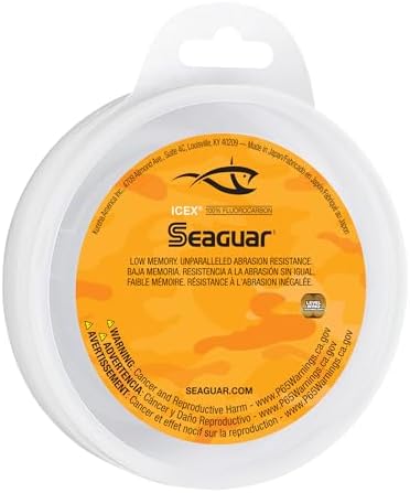 Seaguar IceX 100% Fluorocarbon Fishing Line, Abrasion Resistance, Made for Hard Water by Seaguar