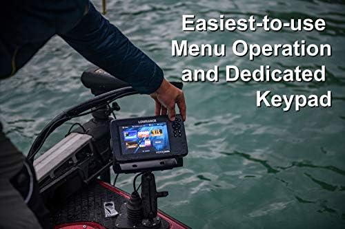 Lowrance HOOK Reveal 5 SplitShot - 5-inch Fish Finder with SplitShot Transducer, Preloaded C-MAP US Inland Mapping - Image 2