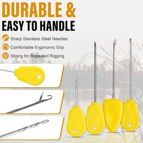 Carp Fishing Bait Rig Tool Kit 7 in 1 Baiting Rigging Needle Set - Image 3
