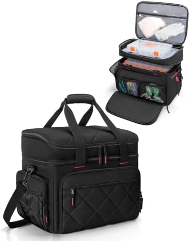 Smasrob Fishing Tackle Bag, Fish Bag (Tackle Boxes Not Included), Black by Smasrob