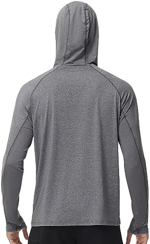 Roadbox Men's UPF 50+ Fishing Shirts, Long Sleeve UV Sun Protection Hoodie - Image 3
