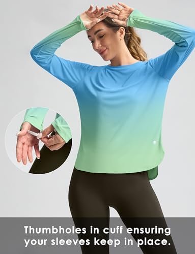 G Gradual Women's Sun Shirts UPF 50+ Long Sleeve Workout Hiking Tops - Image 6