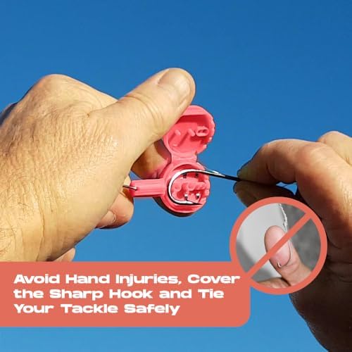HOOK-EZE Fishing Knot Tying Tool | Protect from Fish Hooks | Tie Fishing Knots Easily | Cool Gadgets for Fishermen | Ice Fly Fishing | Fishing Accessories for Beginner Anglers | Nail Knot Tool - Image 6