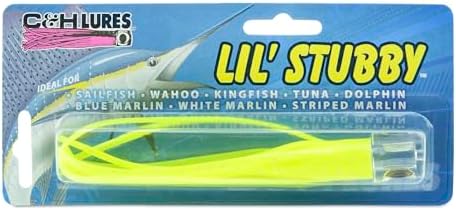 C&H Lil Stubby Fishing Lure, Ballyhoo Skirt, 5.5 in, Saltwater Trolling - Image 2