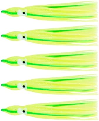BLUEWING Trolling Squid Skirts Fishing Saltwater 2,3,5,8,12 Inch Octopus Lures 1pcs/5pcs by BLUEWING