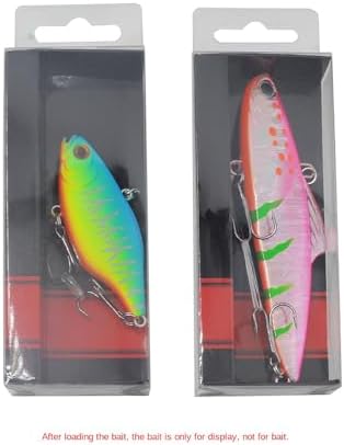 20 Pcs 125x43x21mm PVC Tackle Bait Boxes, Fishing Lure Storage Organizer for Fishing Accessories - Image 3