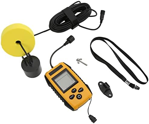 Garosa Wired Fish Finder Depth Finder, Portable HD LCD Sonar Detection with 328ft Depth Range Backlight Display Included Transducer for Kayak Boat ABS 1 Pack - Image 2