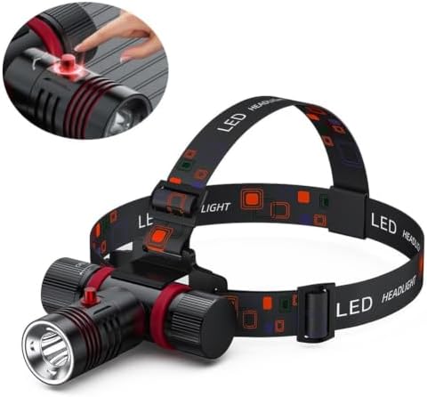Scuba Diving Headlamp IPX8 Waterproof LED Dive Light 10W L2 Bead Type-C Rechargeable 45° Adjustable Angle for Underwater Sports - Image 3