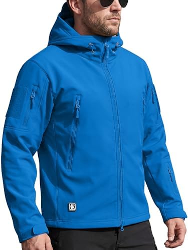 FREE SOLDIER Men's Hooded Waterproof Softshell Jacket by FREESOLDIER
