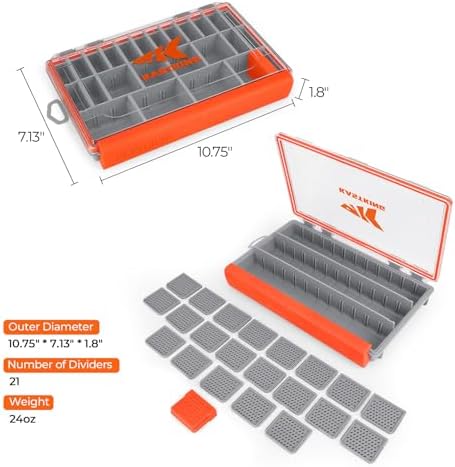 KastKing HyperSeal Waterproof Tackle Box, 3600 Tackle Trays - Image 6