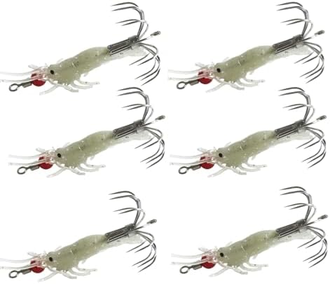 Pack of 6 Luminous Squid Jig Octopus Squid Jigs Umbrella Hooks for Sea Fishing Lures by Unknown