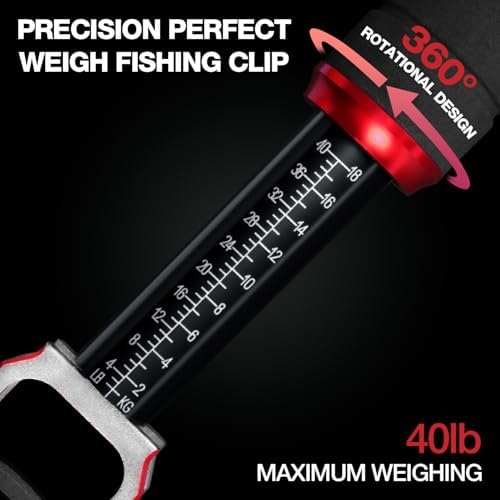 Ghosthorn Fish Lip Gripper with Scale 40lb Aluminum Alloy Fishing Grabber - Image 3