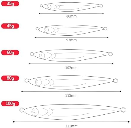 Easy Catch Fishing Jigs Saltwater Laser Lures Jigs Vertical Jigging Spoon Baits for Boat Fishing with Treble Hooks and Double Assist Hook Ideal for Tuna Grouper Snapper Salmon Bass Rockfish Lingcod - Image 4