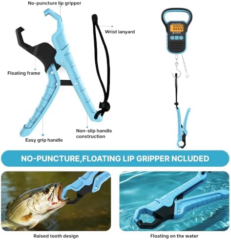 UNWEIGH Fishing Scale with Lip Gripper,Waterproof Hanging Scale,60 in Ruler - Image 4