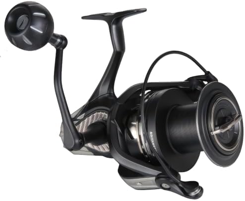 GARRET 12000/16000 Surf Fishing Reel - Heavy Duty Saltwater Spinning Reel, 60LB Carbon Drag, Magnesium Alloy Body, CNC Aluminum + 2 Graphite Interchangeable Spools, Long-Cast Worm Shaft System - Image 6