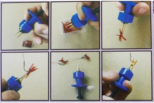 4PCS Pellet Bander Tool Set - 4-Claw Fishing Bait Holder with Rubber Bands for Coarse & Match Fishing, Durable Micro Bait Bands Banding Match Coarse Fishing Terminal Tackle - Image 6