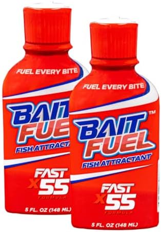 BAITFUEL Gel Fish Attractant Scientifically Proven Long-Lasting Gel X55 Scent Formula | 5 oz., 2-Pack by Baitfuel