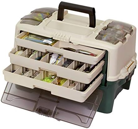Plano Hybrid Hip Tackle System, One Size, White and Green, Premium Tackle Storage with Removable Drawers, Fits StowAway Utility Boxes, Storage for Fishing - Image 2