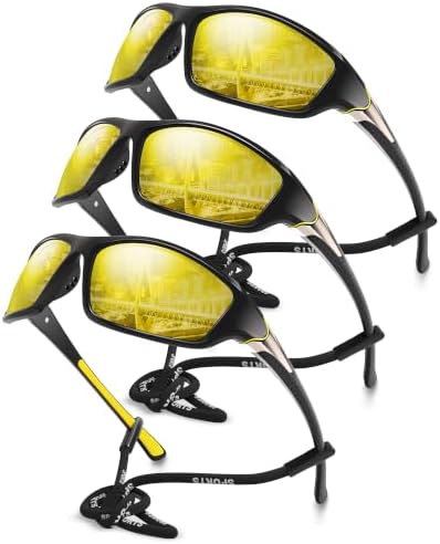 Polarized Sports Wrap Around Sunglasses Men Fishing Running Golf by Foliful