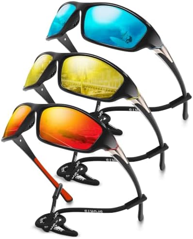 Polarized Sports Wrap Around Sunglasses Men Fishing Running Golf by Foliful