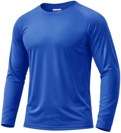 Boladeci Men's UPF 50+ Sun Protection UV SPF Shirts Long Sleeve Lightweight Quick Dry Swim T-Shirts Rash Guard by Boladeci