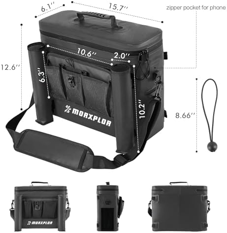 MORXPLOR Kayak Cooler,Waterproof Kayak Seat Back Cooler for Kayaking,Kayak Accessories Cooler Bag,Protable Ice Chest,Beach Cooler,Travel Cooler for Camping or Lunch Bag - Image 3