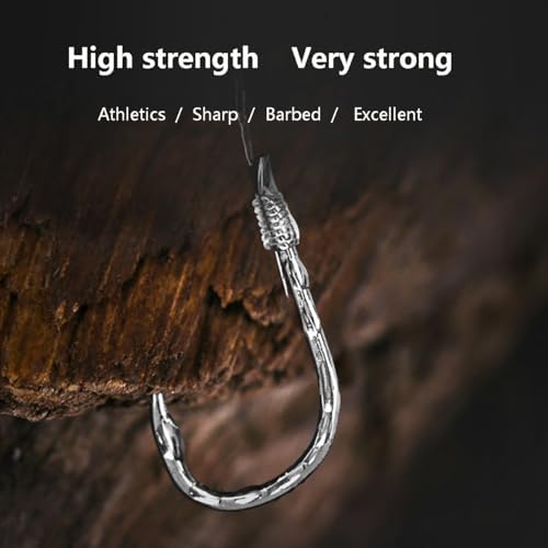 AMHDV Pre Tied Fishing Hooks on Line, Small Fish Hook with Leaders (Pack of 20) - Image 3