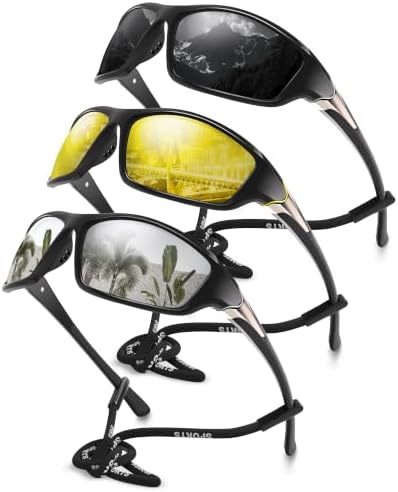 Polarized Sports Wrap Around Sunglasses Men Fishing Running Golf by Foliful