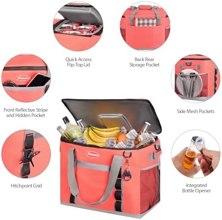 Maelstrom Soft Cooler Bag, 35/55/75 Can Beach Cooler with Flip-top Access - Image 4
