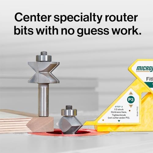 MICROJIG FitFinder 1/2 Gauge Wood Center Point Finder for Table Saw Blade, Joinery, Router, Bandsaw, Lathes and More, Woodworking Tools, FN12 - Image 3