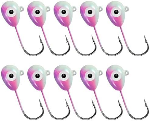 Alwonder 10-Pack Floating Jig Heads Fishing Floats Jigs Lures High-Ball Floater Hook, Surf Fishing Trolling Rockfishing Pompano Rigs Floats for Bass, Walleye, Panfish, Perch, Trout, Redfish by Alwonder