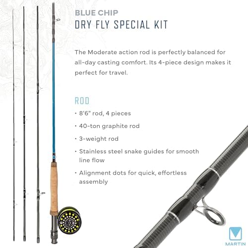 Martin Fly Reel and Fishing Rod Combo Kit - Image 3