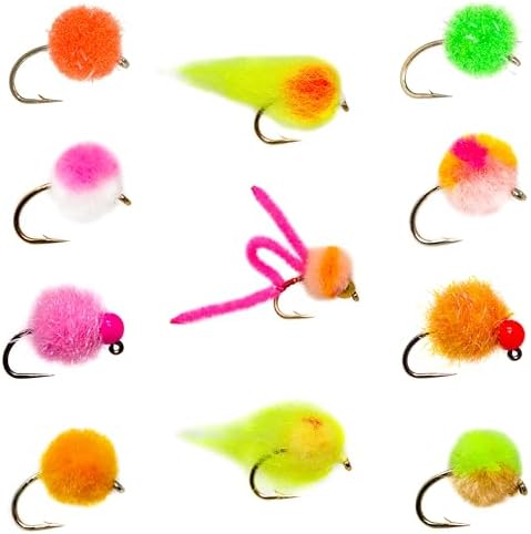 Outdoor Planet 24/26/36 Ultimate Fly Fishing Assorted Flies Kit with Hand-Tied Dry, Wet Flies, Nymphs, Streamers, Terrestrials, Leeches - Ideal Lure Set for Trout, Bass, Salmon, Steelhead for Anglers by Outdoor+Planet