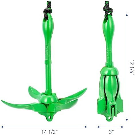 Young Marine Grapnel Anchor Kit for Small Boats, Kayaks, PWC, Jet Ski, Paddle Boards, etc. - 3.5 lbs - Image 2