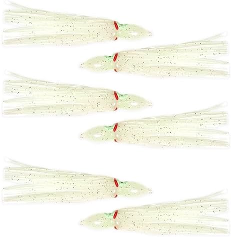 Trolling Squid Skirts, 4.75 Inches, Glow Color, 40 Pcs - Image 2