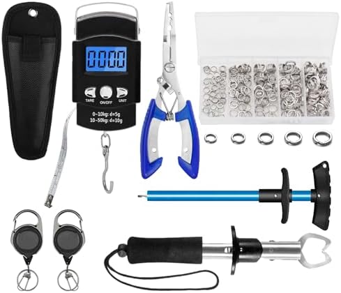 XBLACK Fishing Tool Kit Fishing Pliers Fish Gripper Fishing Scale Fish Grip Tools Set Saltwater Resistant Fishing Gear by XBLACK