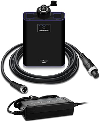 BatPower 7.8-15Ah Prof Electric Fishing Reel Battery for Daiwa Tanacom 1200 1000 800 750 500 Seaborg 500MJ, Shimano BeastMaster ForceMaster Leobritz with Charger by BatPowerDirect