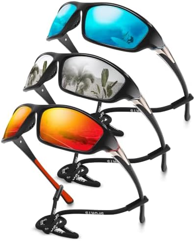 Polarized Sports Wrap Around Sunglasses Men Fishing Running Golf by Foliful