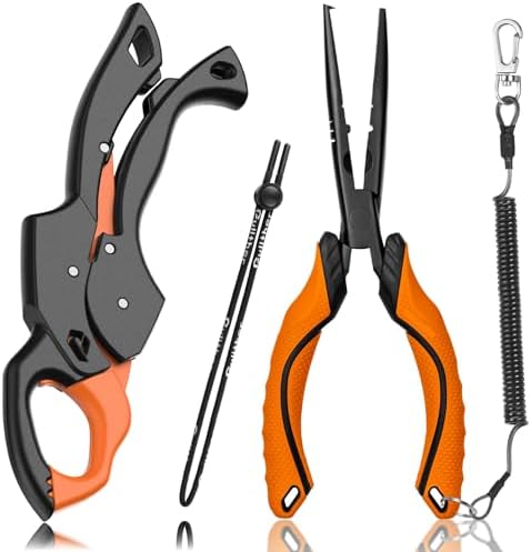 Fish Gripper 9.2",Fishing Pliers,Fishing Tool Kit by pulltherfishing