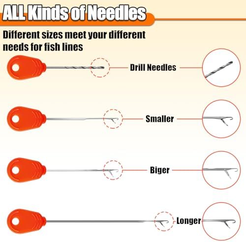 YOTO Carp Fishing Tool Kit & Equipment - Professional Baiting Rig Tools Set with Hook Needles, Bait Drill and 2 Boilie Stoppers - Multiple Styles: Standard, Silicone Grip & Night Glow - Image 2