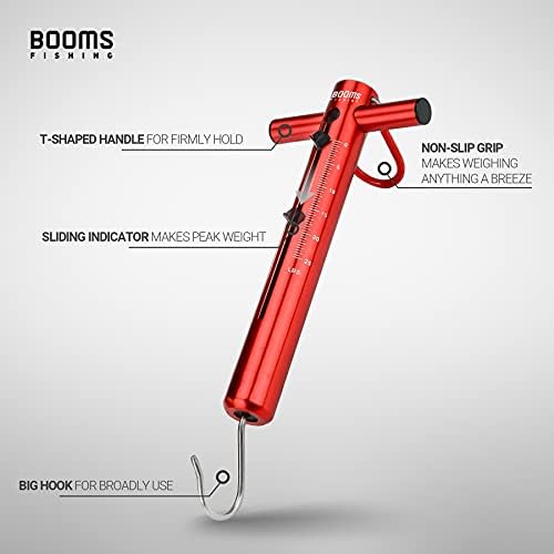 Booms Fishing TS1 Aluminum Tube Fishing Spring & Hook Scale 25LB/11KG - Image 2