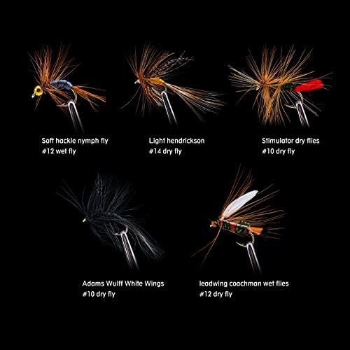 Goture Fly Fishing Flies Assortment Kit, Dry & Wet Flies Streamers Nymphs - Image 2